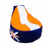 Кресло-мешок DreamBag Comfort экокожа Britain Orange