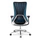 Кресло руководителя College HLC-2588F/Dark blue сетка темно-синий
