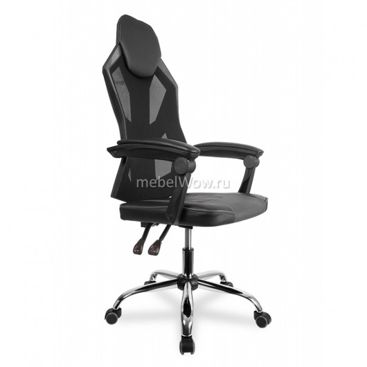 Кресло игровое College CLG-802 LXH Black сетка/экокожа черный