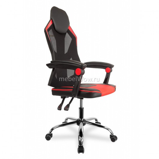 Кресло игровое College CLG-802 LXH Red сетка/экокожа черный/красный