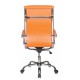 Кресло руководителя Бюрократ CH-993/orange экокожа оранжевый