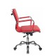 Кресло руководителя Бюрократ CH-993-Low/red экокожа красный