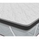 Наматрасник двуспальный Столлайн Соник - мемори 160x190x6 белый/серый