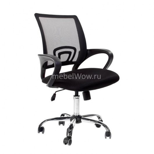 Кресло оператора EasyChair 304 TC Net хром сетка/ткань черный