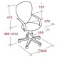 Кресло оператора EasyChair 304 TC Net хром сетка/ткань черный