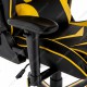 Кресло компьютерное Woodville Racer экокожа черный/желтый