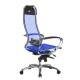 Кресло руководителя Метта SAMURAI S-1.04 сетка/экокожа синий