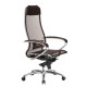 Кресло руководителя Метта SAMURAI S-1.04 сетка/экокожа темно-коричневый