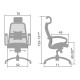 Кресло руководителя Метта SAMURAI S-2.04 сетка/экокожа серый