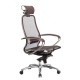 Кресло руководителя Метта SAMURAI S-2.04 сетка/экокожа темно-коричневый