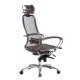 Кресло руководителя Метта SAMURAI S-2.04 сетка/экокожа темно-коричневый