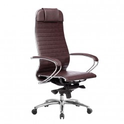 Кресло руководителя Метта SAMURAI K-1.04 кожа темно-бордовый