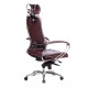 Кресло руководителя Метта SAMURAI KL-2.04 кожа темно-бордовый