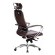 Кресло руководителя Метта SAMURAI KL-2.04 кожа темно-коричневый