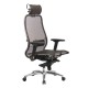 Кресло руководителя Метта SAMURAI S-3.04 сетка/экокожа темно-коричневый