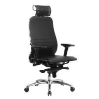 Кресло руководителя Метта SAMURAI K-3.04 кожа черный