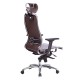 Кресло руководителя Метта SAMURAI K-3.04 кожа темно-коричневый