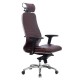 Кресло руководителя Метта SAMURAI KL-3.04 кожа темно-бордовый