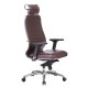 Кресло руководителя Метта SAMURAI KL-3.04 кожа темно-коричневый