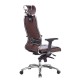 Кресло руководителя Метта SAMURAI KL-3.04 кожа темно-коричневый
