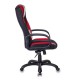 Кресло игровое Бюрократ VIKING-9/BL+RED экокожа/ткань черный/красный