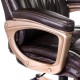 Кресло руководителя Бюрократ T-9914/BROWN рециклированная кожа коричневый
