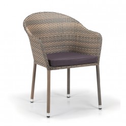 Кресло Afina Y375G-W1289 палевый/коричневый
