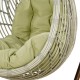 Кресло подвесное Afina N886-W71 белый/коричневый