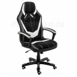 Кресло компьютерное Woodville Bens экокожа/ткань серый/черный/белый