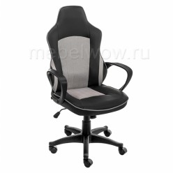 Кресло компьютерное Woodville Kari экокожа/ткань черный/серый