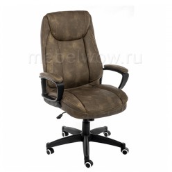 Кресло компьютерное Woodville Leo экокожа коричневый
