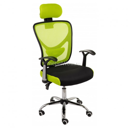 Кресло компьютерное Woodville Lody 1 сетка/ткань зеленый/черный