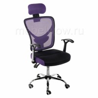 Кресло компьютерное Woodville Lody 1 сетка/ткань фиолетовый/ черный