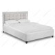Кровать двуспальная Woodville Ameli 160х200 серый
