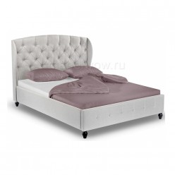 Кровать двуспальная Woodville Hadson 160х200 серый