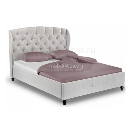 Кровать двуспальная Woodville Hadson 160х200 серый