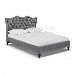 Кровать двуспальная Woodville Madlen 160х200 темно-серый