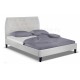 Кровать двуспальная Woodville Poli 160х200 серый