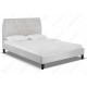 Кровать двуспальная Woodville Poli 160х200 серый