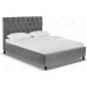 Кровать двуспальная Woodville Relax 160х200 темно-серый