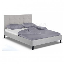 Кровать двуспальная Woodville Veronika 160х200 серый