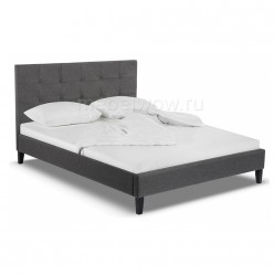 Кровать двуспальная Woodville Veronika 160х200 темно-серый