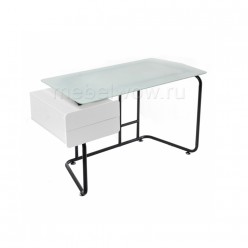 Стол компьютерный Woodville Desk белый/черный