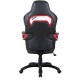 Кресло игровое Brabix Nitro GM-001 экокожа/ткань черный/красный