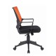 Кресло оператора Brabix Balance MG-320 ткань/сетка черный/оранжевый