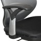 Кресло оператора Brabix Saturn ER-400 ткань/сетка черный/серый