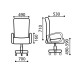 Кресло оператора Brabix Spring MG-308 ткань TW/сетка черный