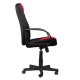 Кресло руководителя Brabix City EX-512 ткань TW черный/красный