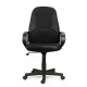 Кресло руководителя Brabix City EX-512 экокожа/ткань TW черный