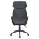 Кресло руководителя Brabix PREMIUM Galaxy EX-519 ткань черный/фиолетовый